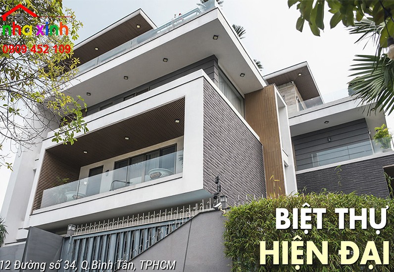 Công Trình Thi Công Biệt Thự 4 Tầng Hiện Đại